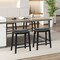 26 Inch Counter Height Bar Stool Set Of 2 With Upholstered Seat
